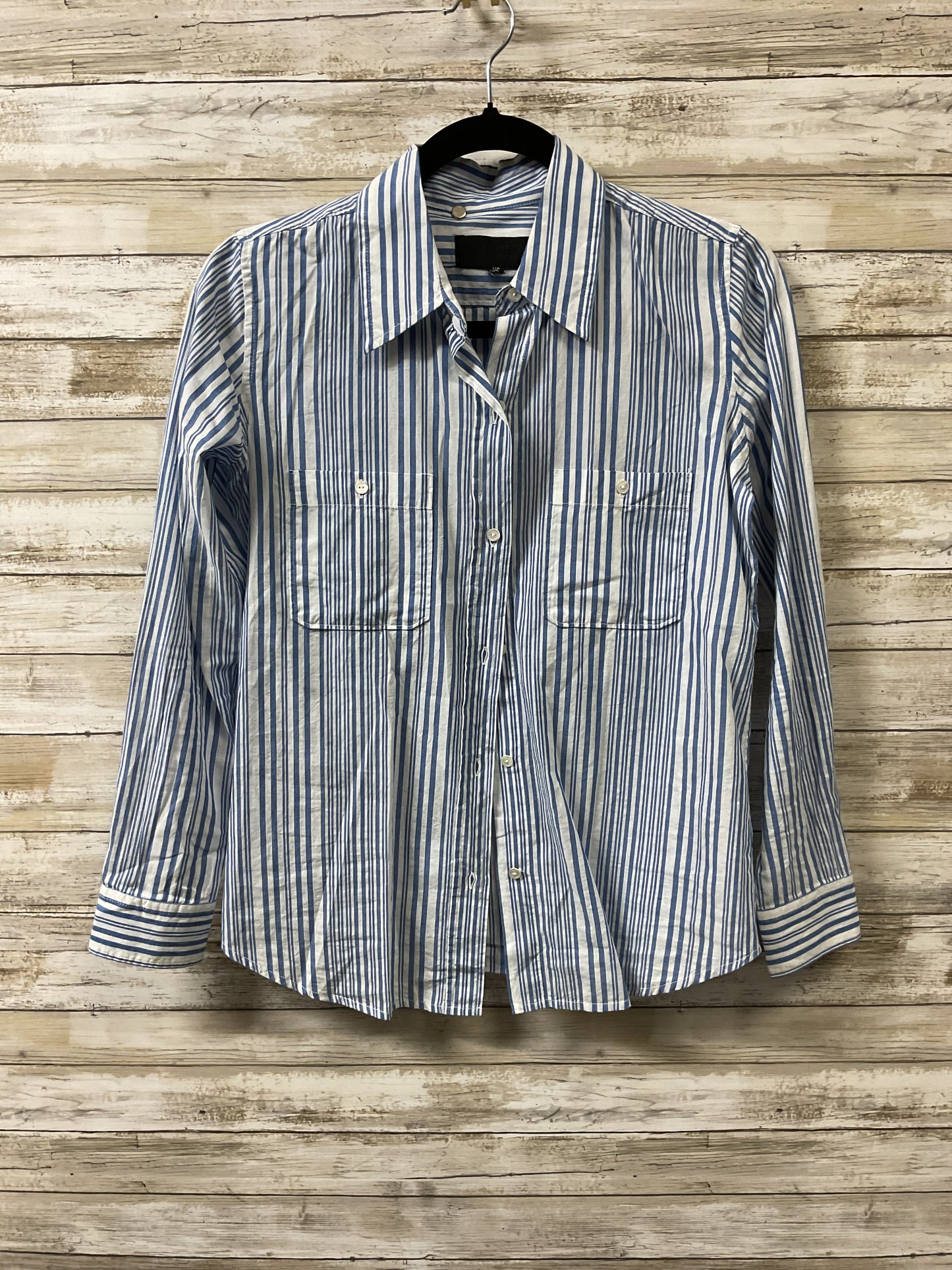 Top Ls By Nili Lotan In Blue & White, Size:Xs