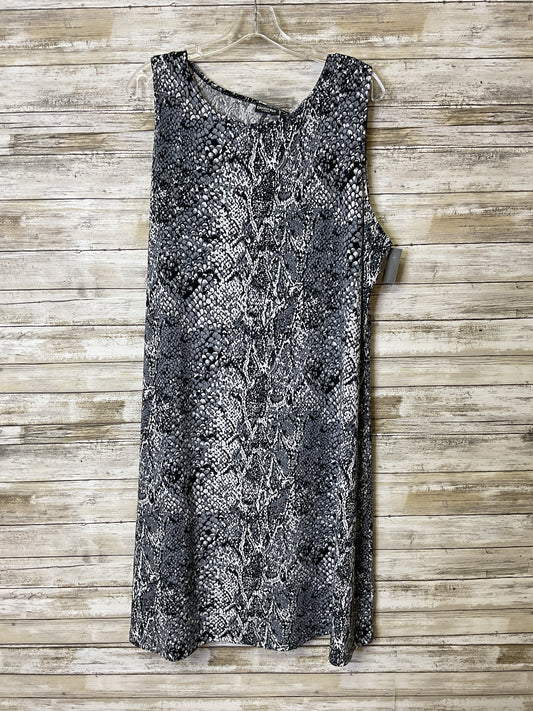 Dress Casual Short By Citiknits In Snakeskin Print, Size:2X