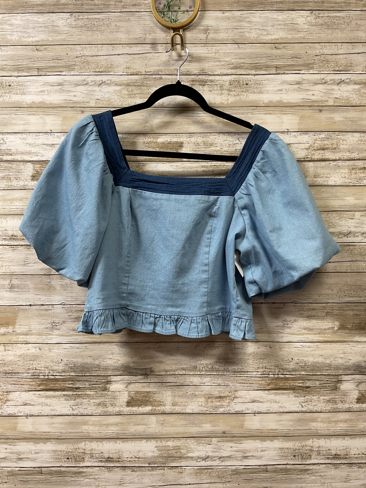 Top Ss By Clothes Mentor In Blue, Size:L