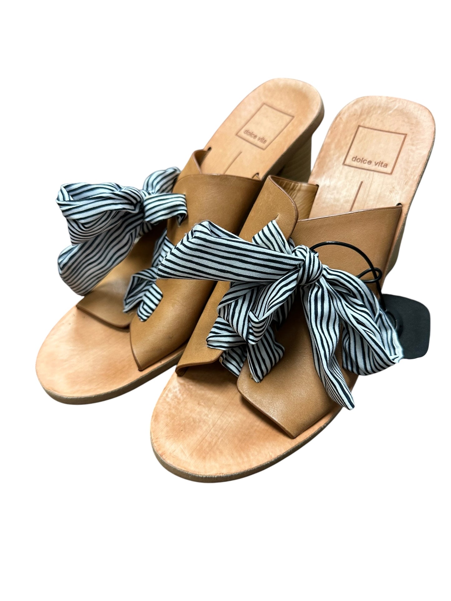 Sandals Heels Block By Dolce Vita In Brown, Size:9.5