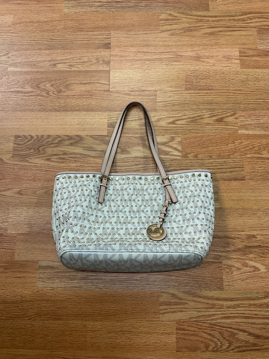 Handbag By Michael By Michael Kors In Cream, Size:Medium