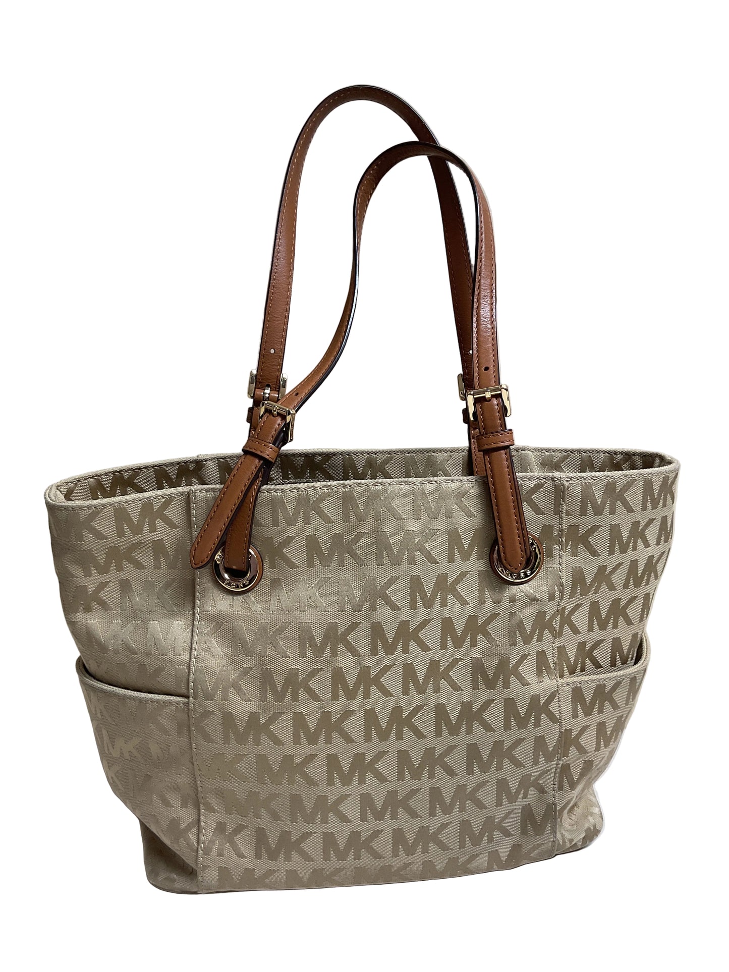 Handbag Designer By Michael Kors In Brown, Size:Large