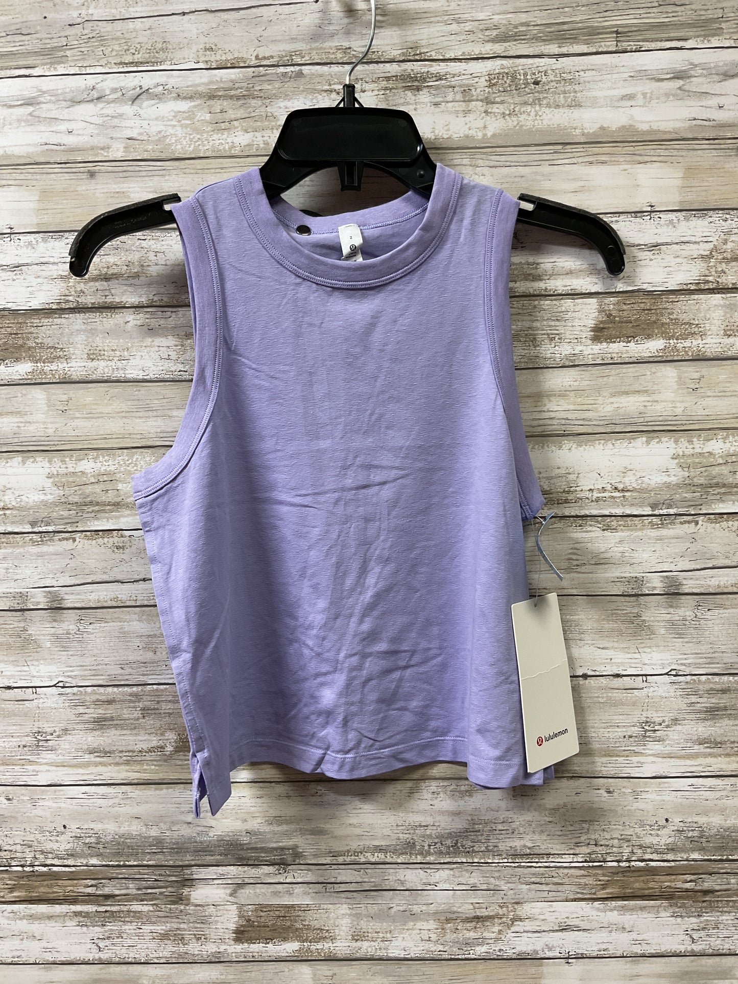 Athletic Tank Top By Lululemon In Purple, Size:2