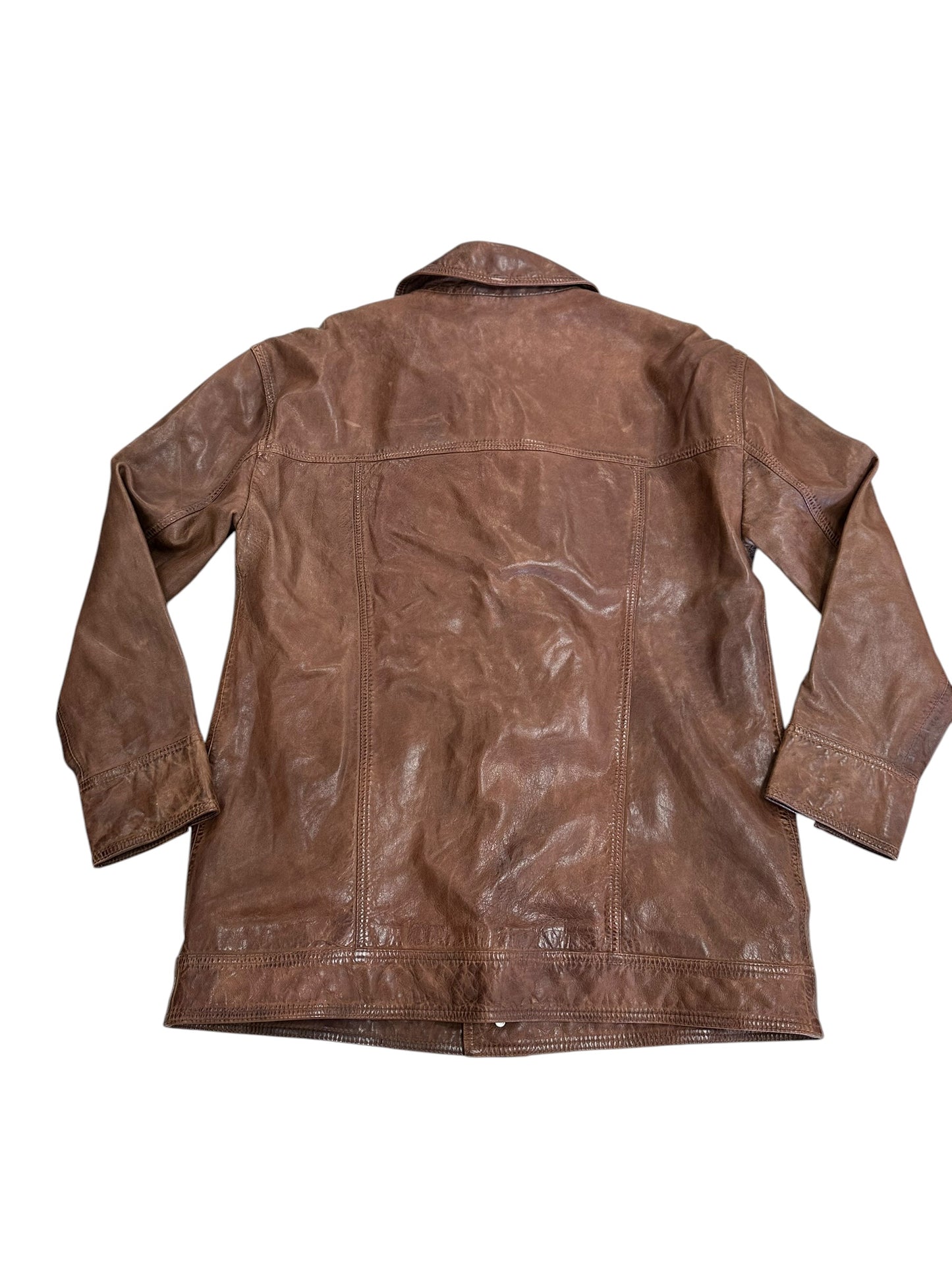 Jacket Leather By Walter Baker In Brown, Size:S