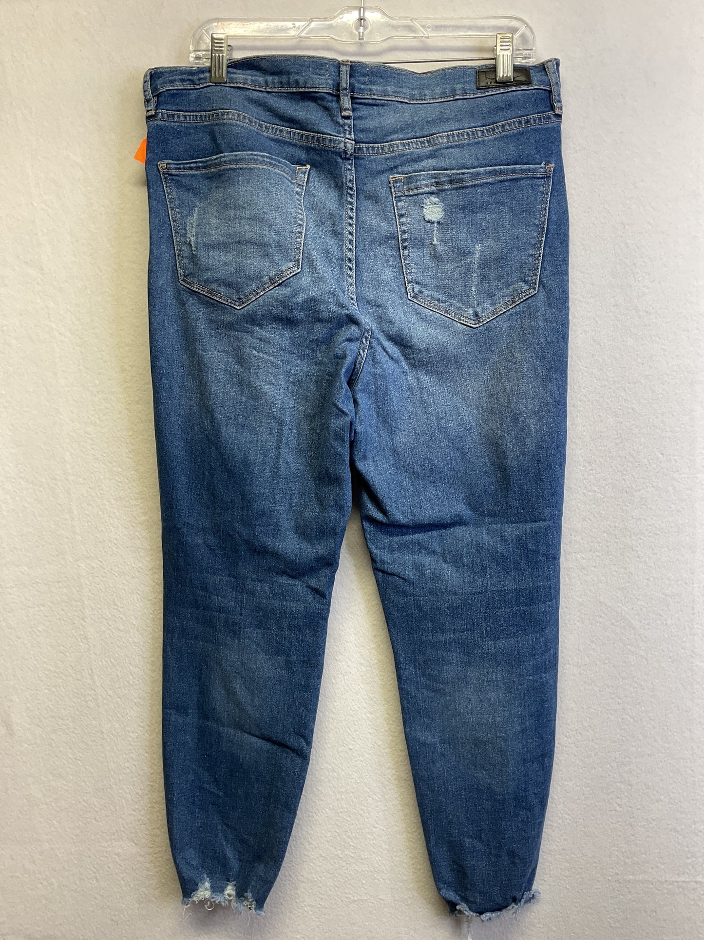 Jeans Skinny By Nicole Miller In Blue Denim, Size:12
