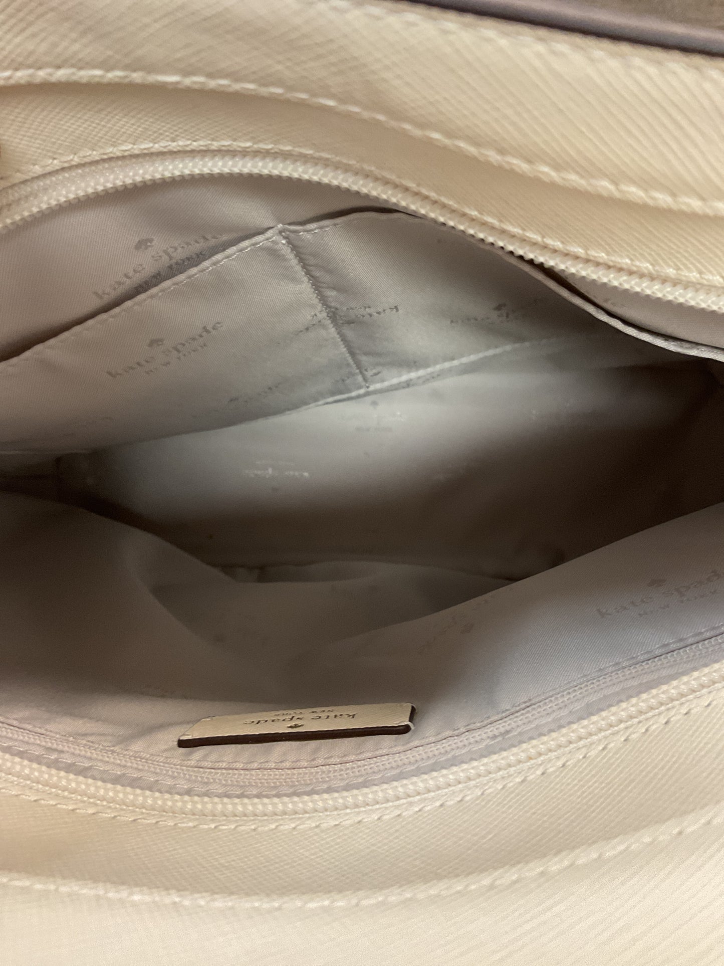 Handbag Designer By Kate Spade In White, Size:Large