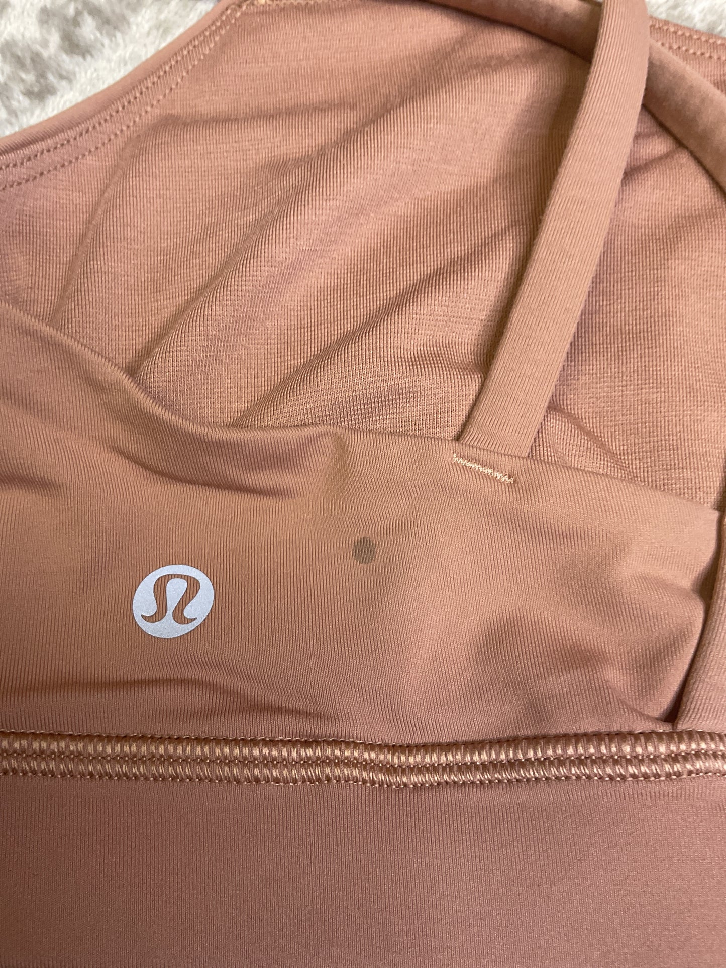 Athletic Bra By Lululemon In Brown, Size: 10