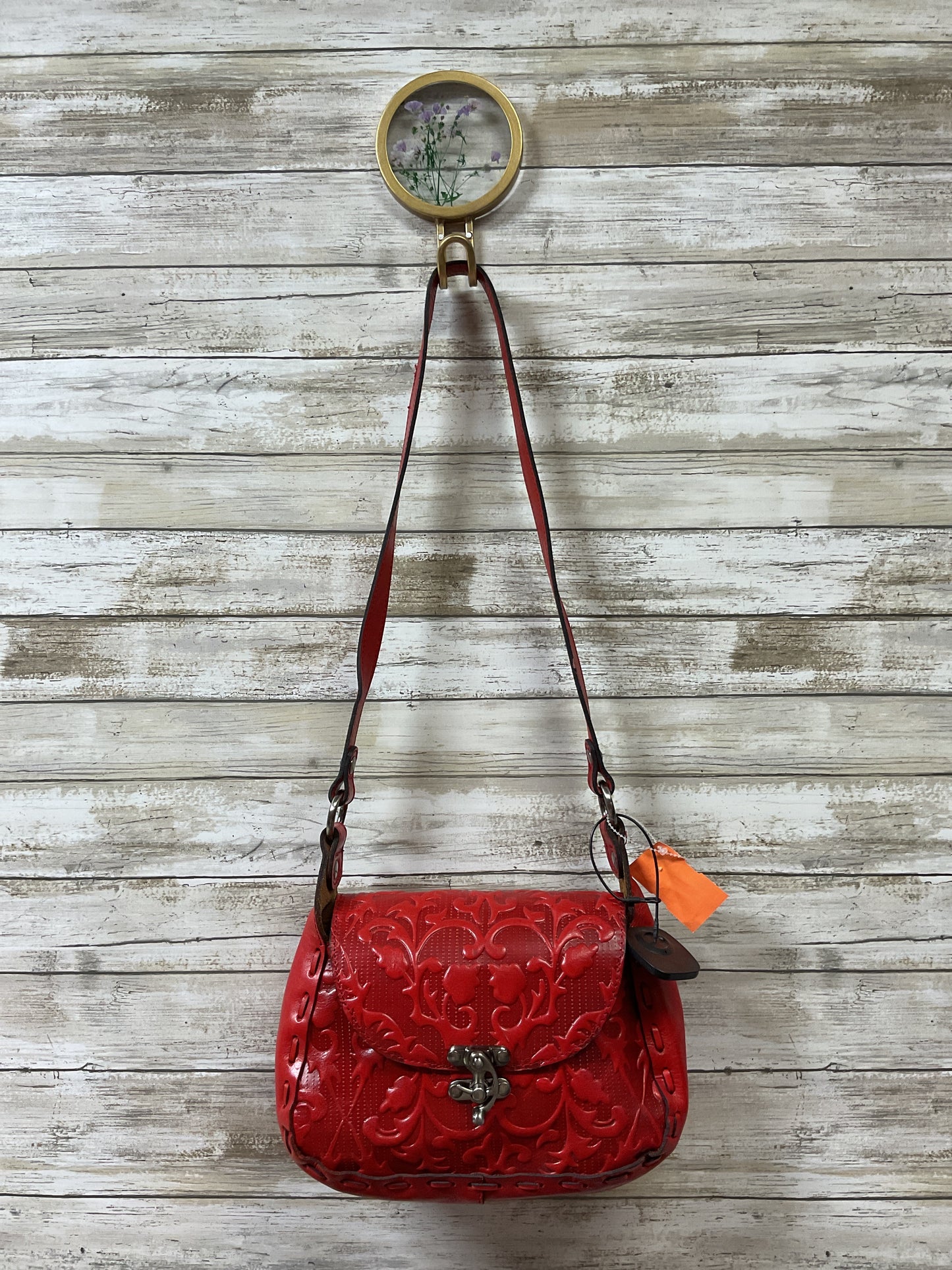 Crossbody Designer By Patricia Nash In Red, Size:Small