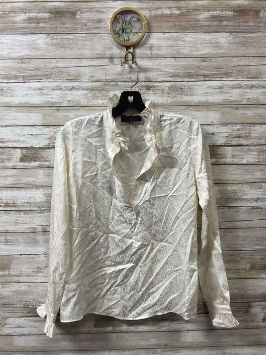Blouse Ls By Nili Lotan In Cream, Size:Xs