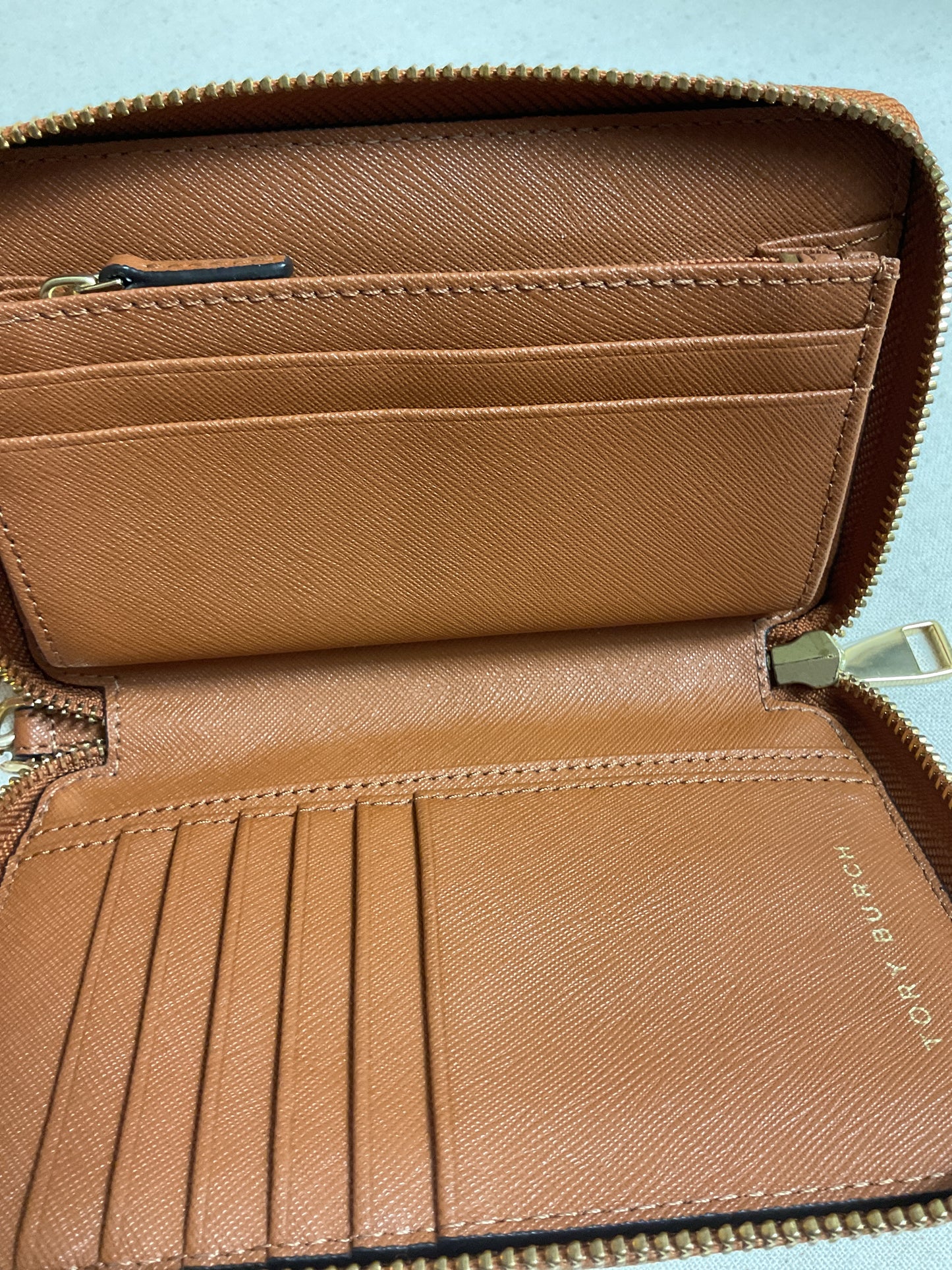 Wristlet Designer By Tory Burch In Tan, Size:Small