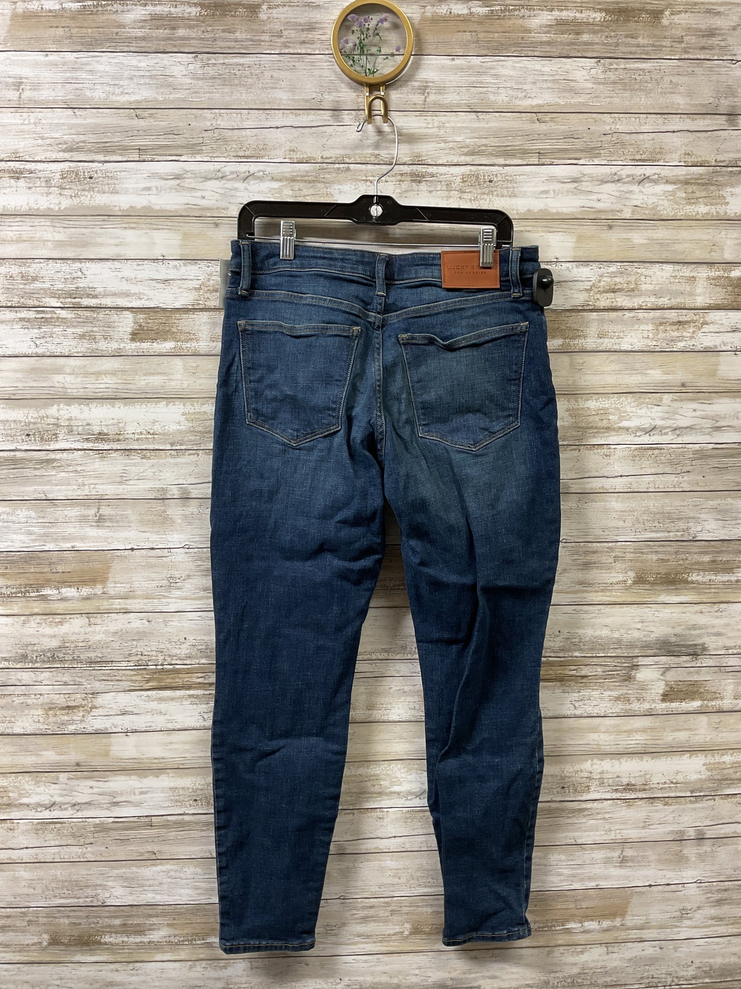 Jeans Skinny By Lucky Brand In Blue Denim, Size:12