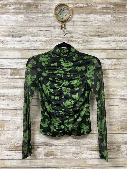 Top Ls By Cma In Black & Green, Size:S
