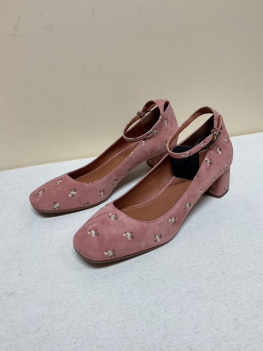 Shoes Designer By Coach In Floral Print, Size:10