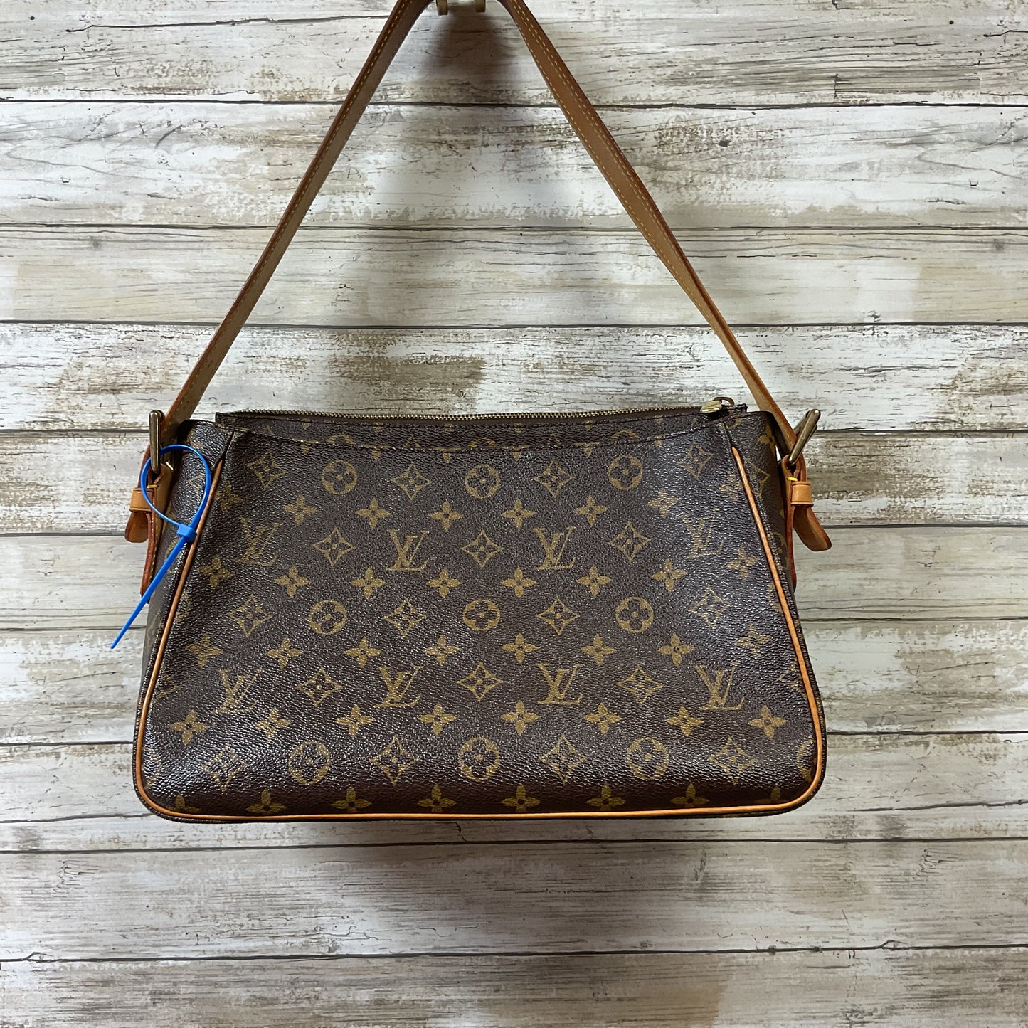 Handbag Luxury Designer By Louis Vuitton In Brown, Size:Medium