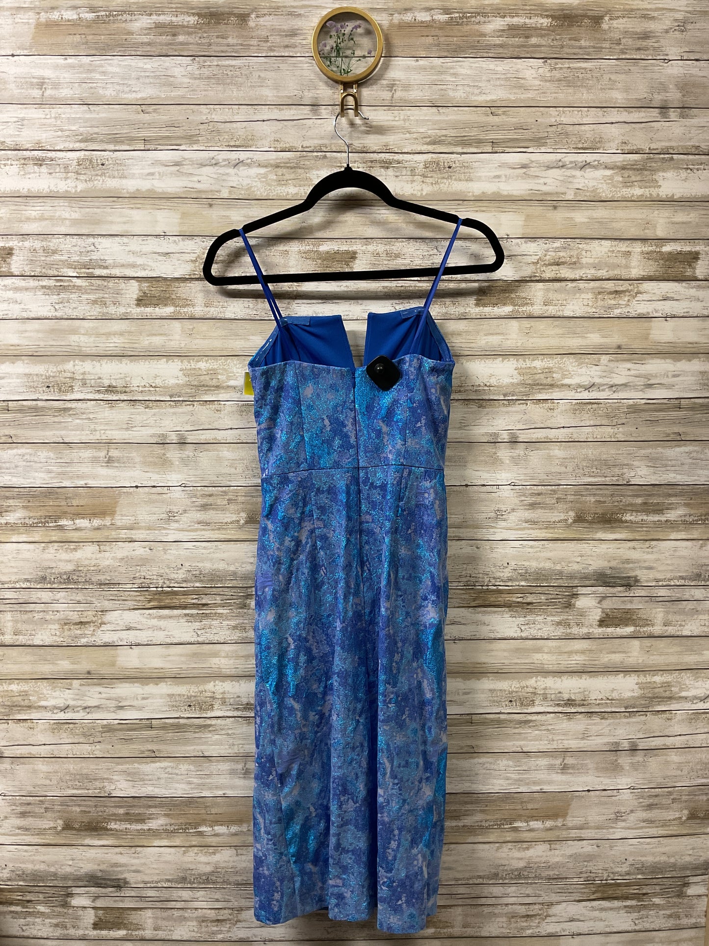 Dress Party Midi By Cmc In Blue & Purple, Size:4