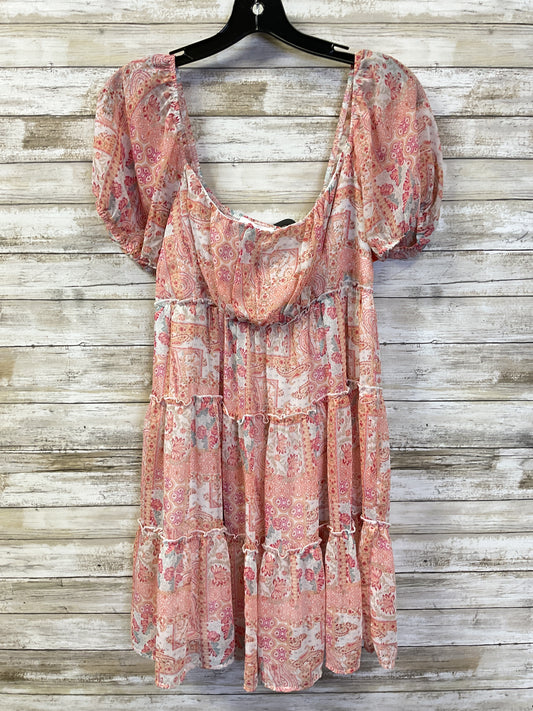 Dress Casual Short By Altard State In Orange & Pink, Size:Xl