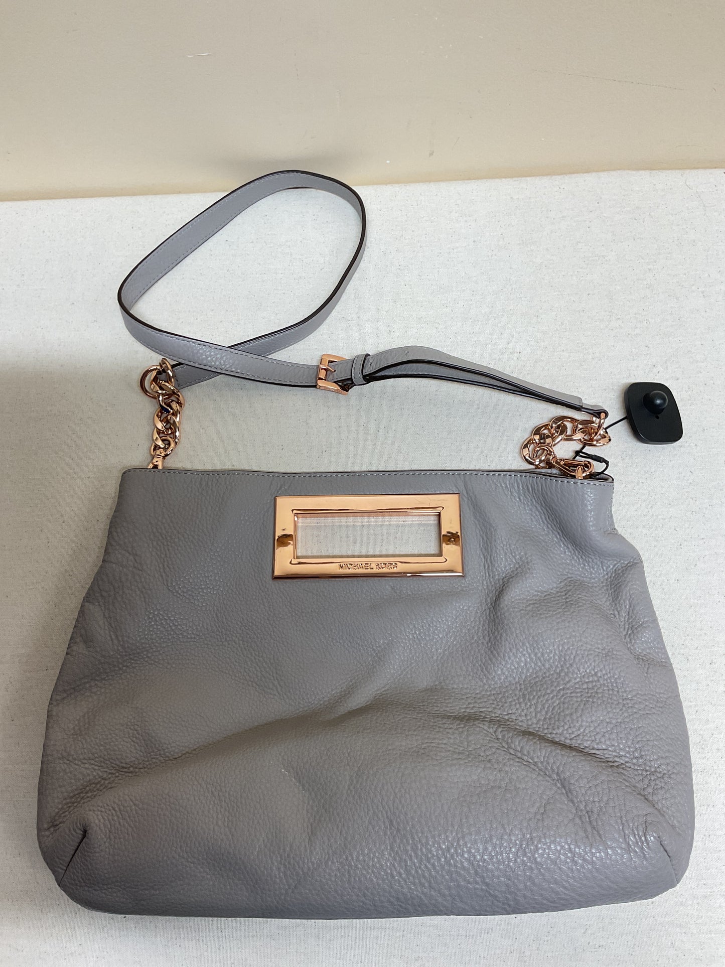 Crossbody Designer By Michael Kors In Grey, Size:Large