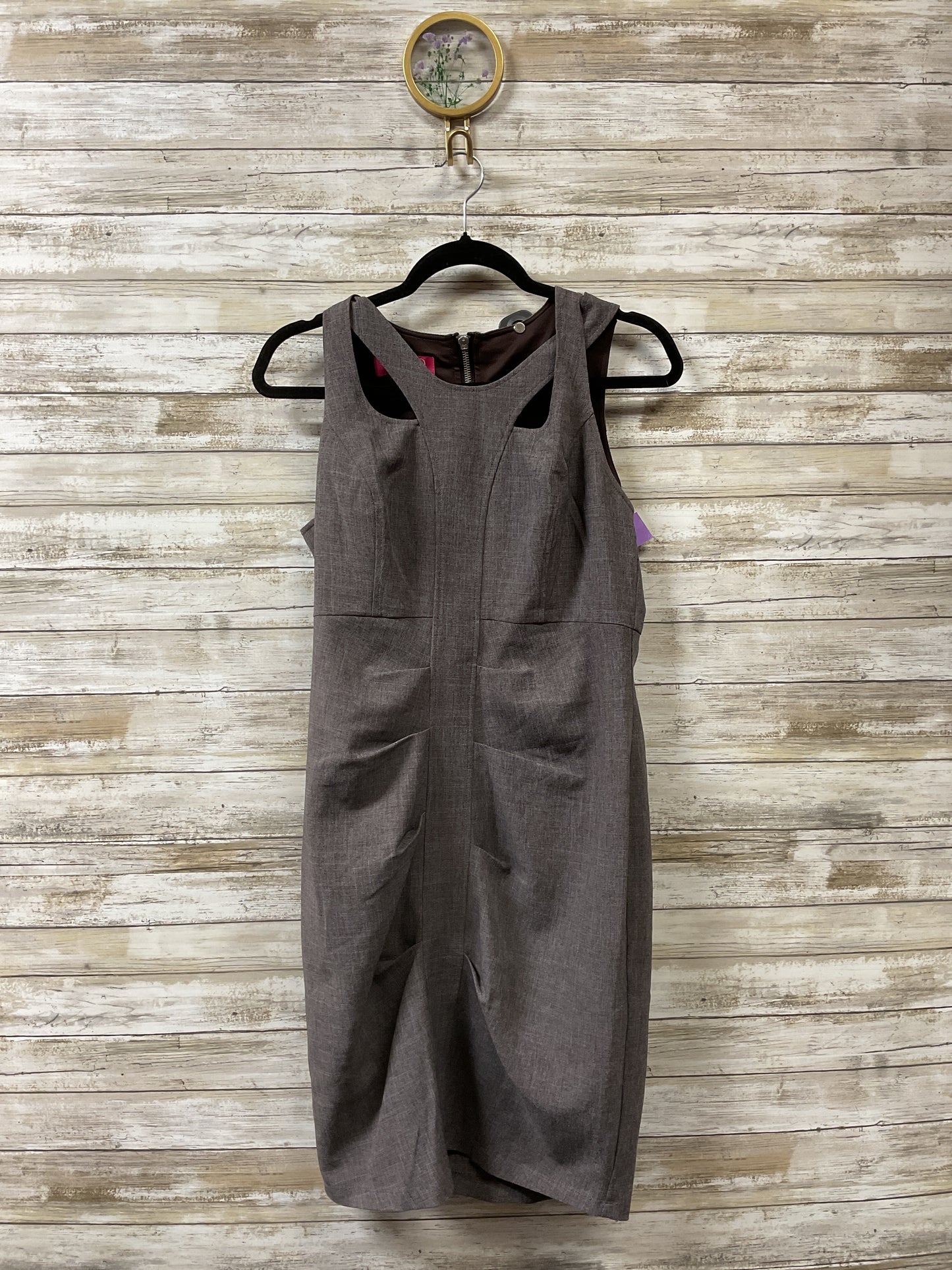 Dress Work By Nine And Company In Brown, Size:10