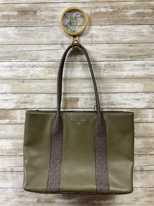 Handbag Designer By Michael Kors In Brown & Green, Size:Large