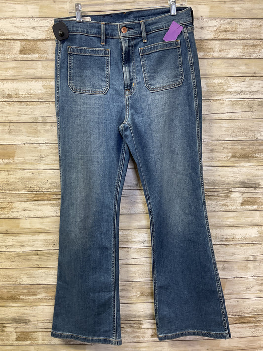 Jeans Flared By Gap In Blue Denim, Size:12