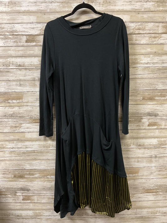 Dress Casual Maxi By Cma In Black & Green, Size:10
