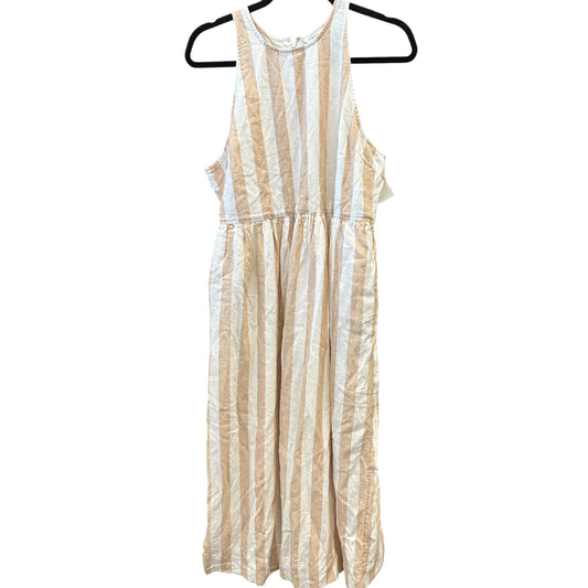 Dress Casual Maxi By Crown And Ivy In Brown & White, Size:12