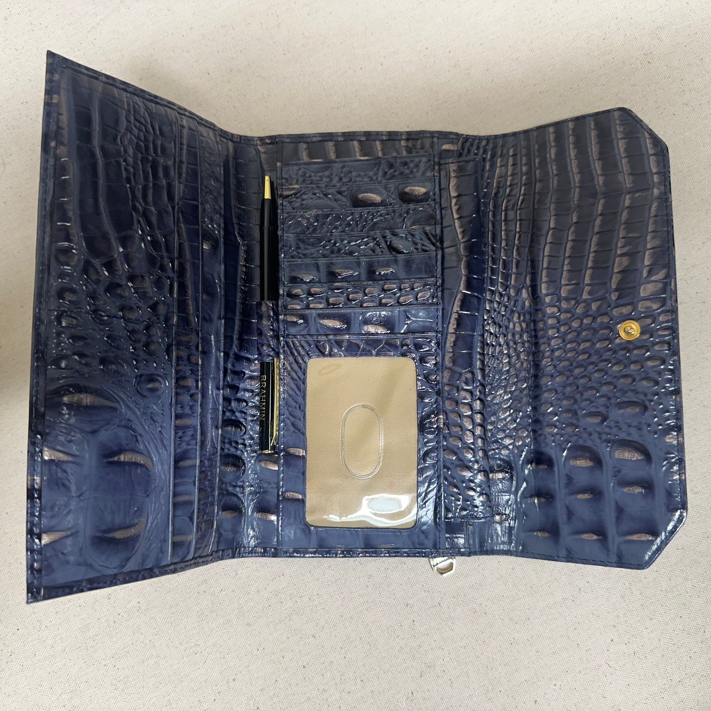 Wallet Designer By Brahmin In Purple, Size:Large