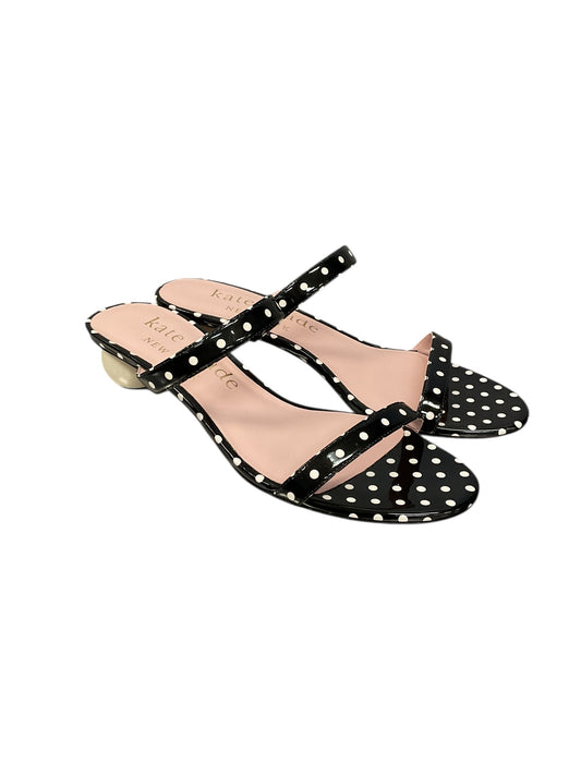 Shoes Designer By Kate Spade In Polkadot Pattern, Size:8