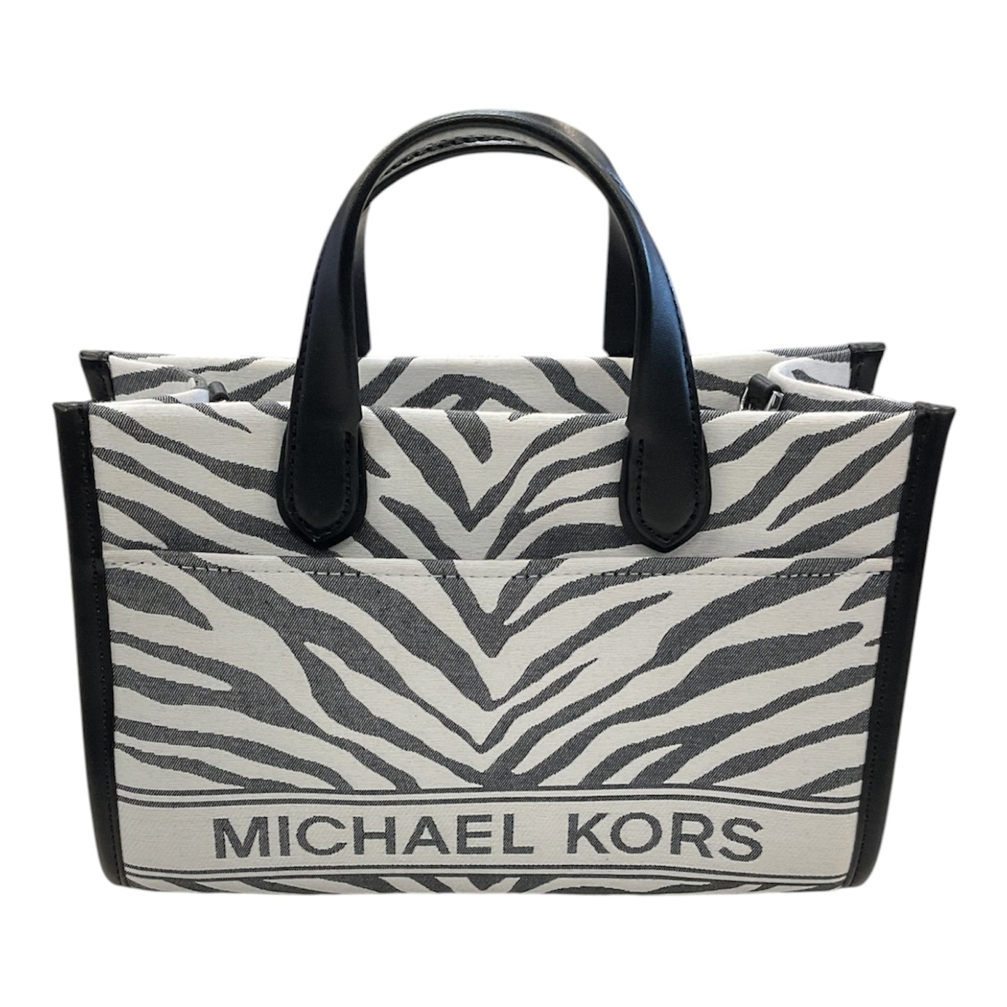 Handbag Designer By Michael Kors In Zebra Print, Size:Small