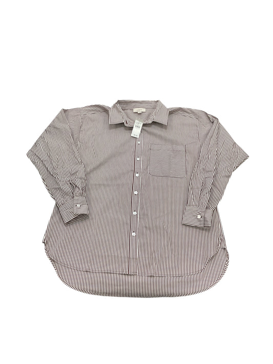 Top Ls By Loft In Maroon, Size:S