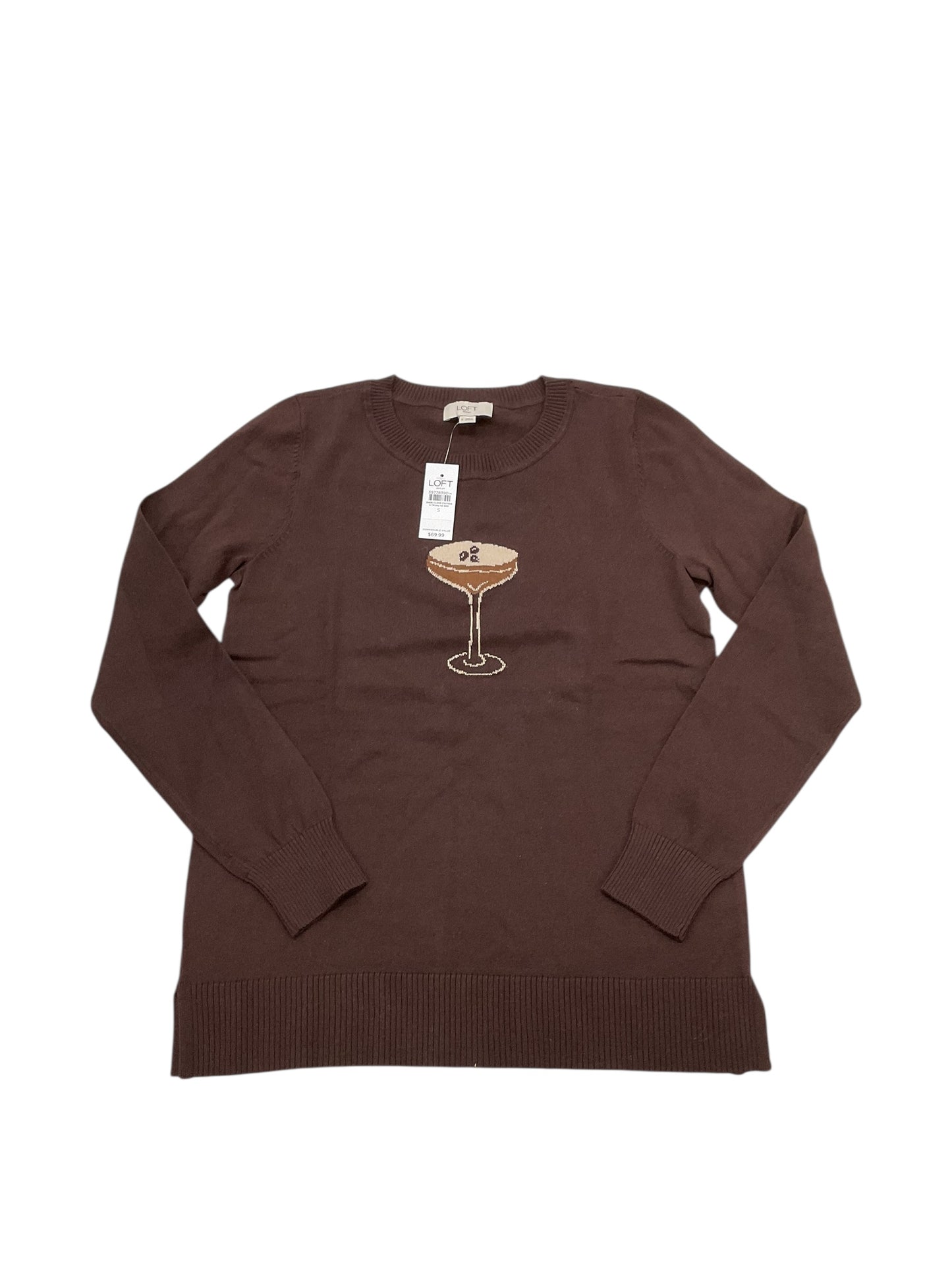 Top Ls By Loft In Brown, Size:S