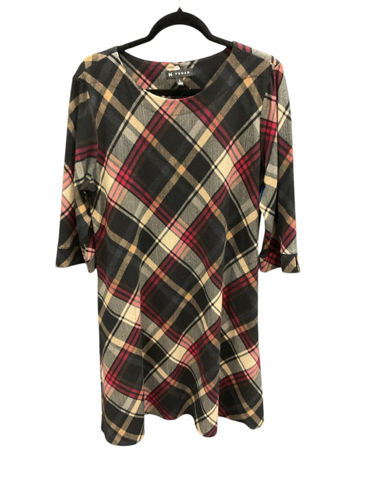 Dress Casual Short By N Touch In Black & Tan, Size:L