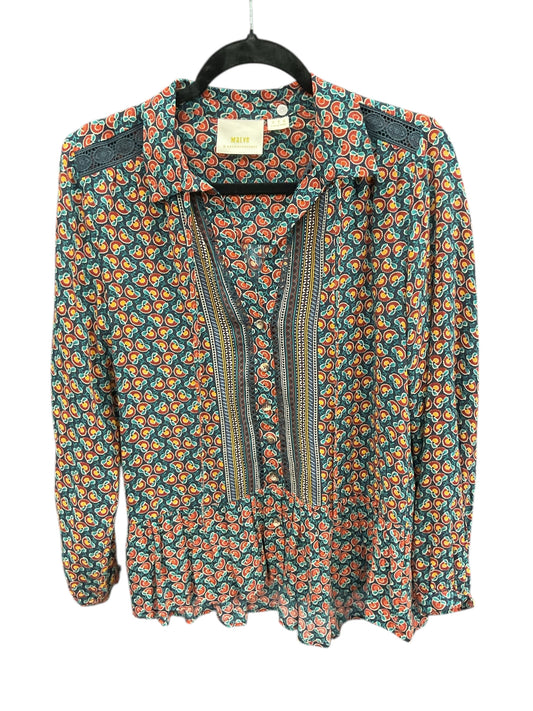 Top Ls By Maeve In Blue & Red, Size:Xs