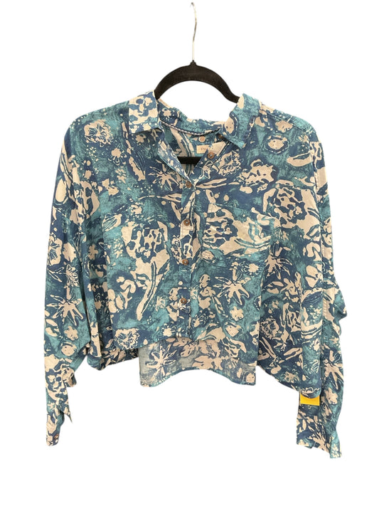 Top Ls By Pilcro In Blue & White, Size:Xs