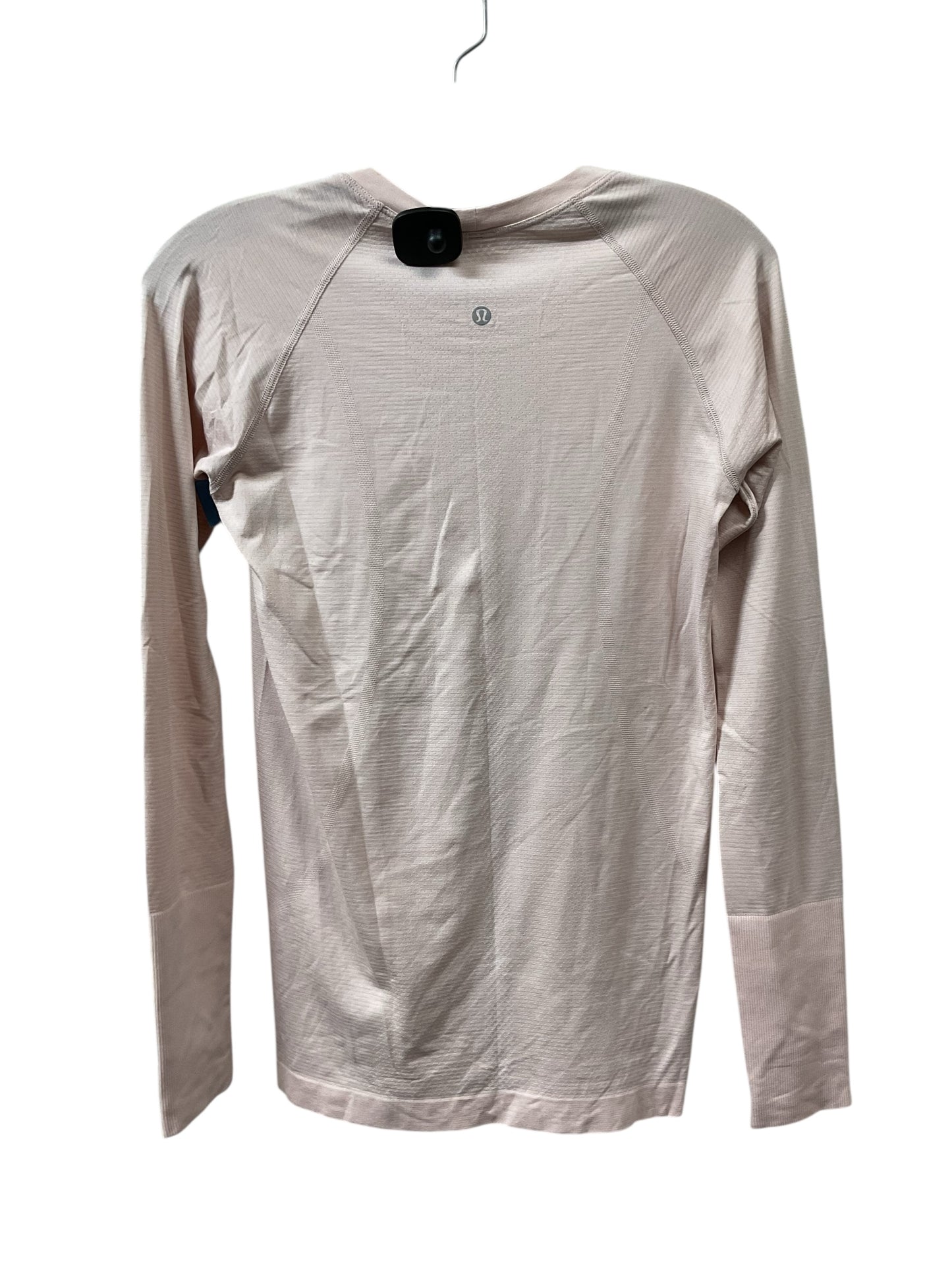 Athletic Top Ls Crewneck By Lululemon In Pink, Size:8