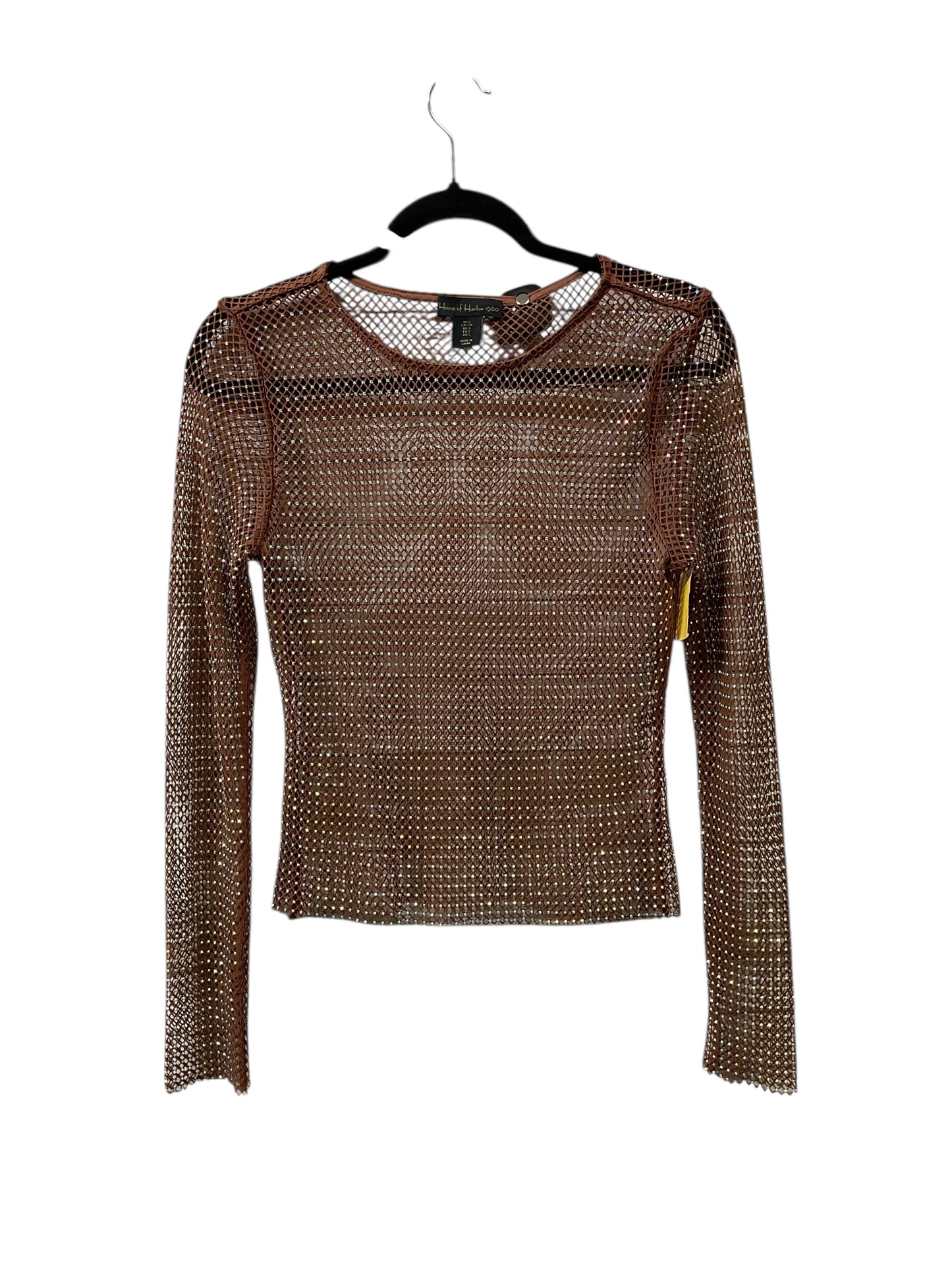 Top Ls By House Of Harlow In Brown, Size:S