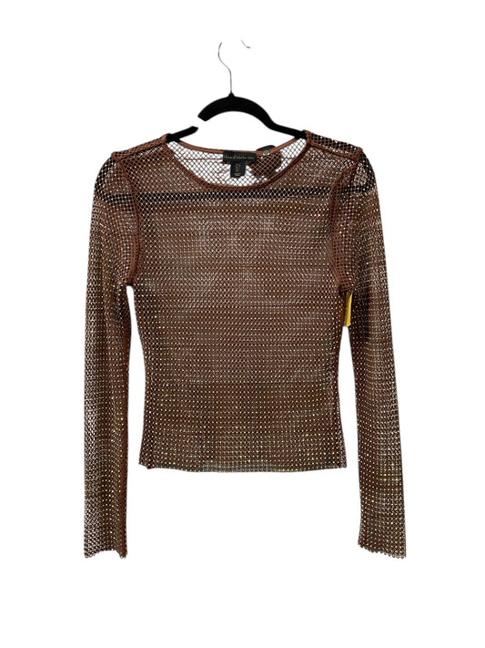 Top Ls By House Of Harlow In Brown, Size:S