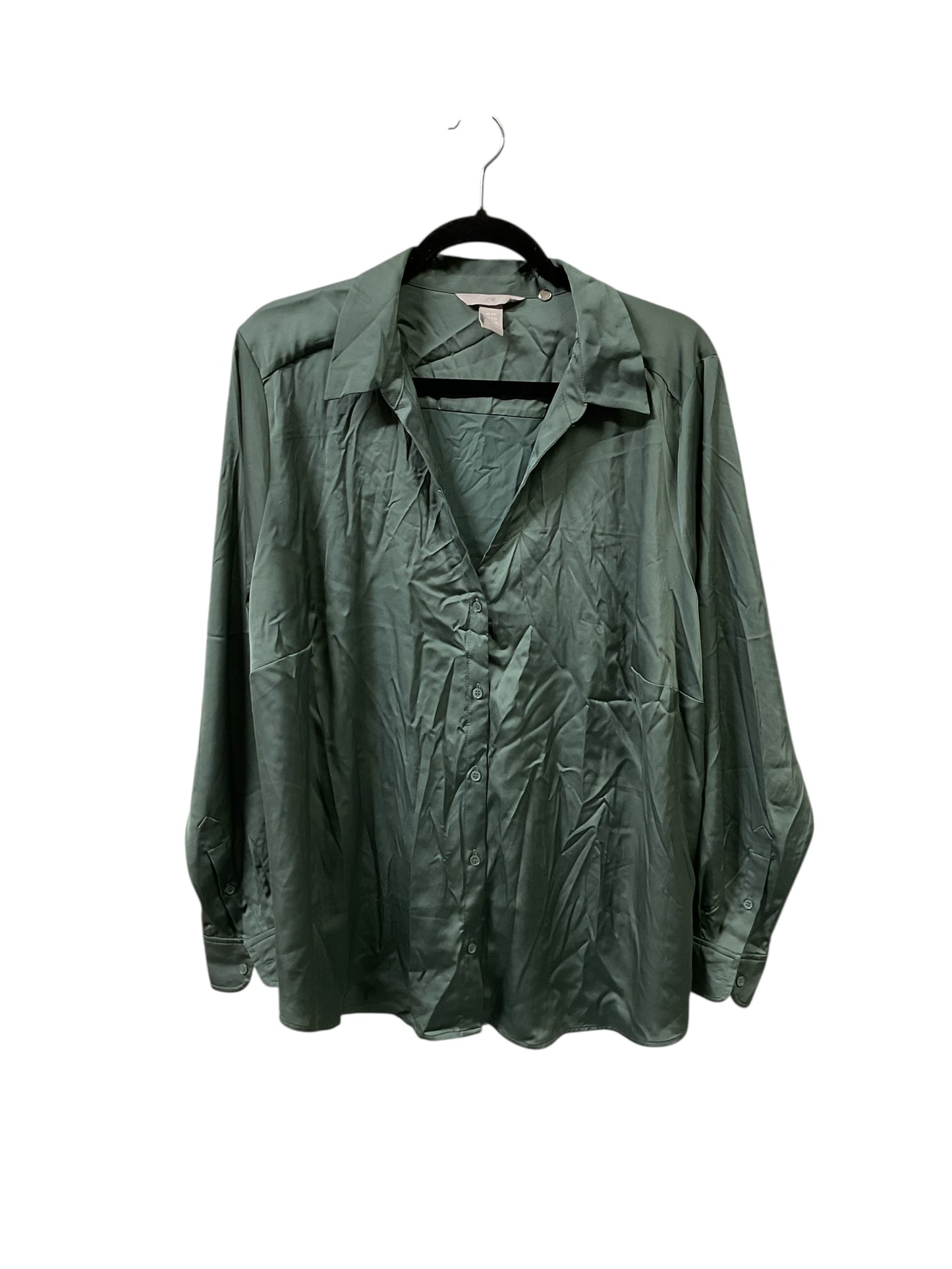 Top Ls By H&M In Green, Size:Xxl