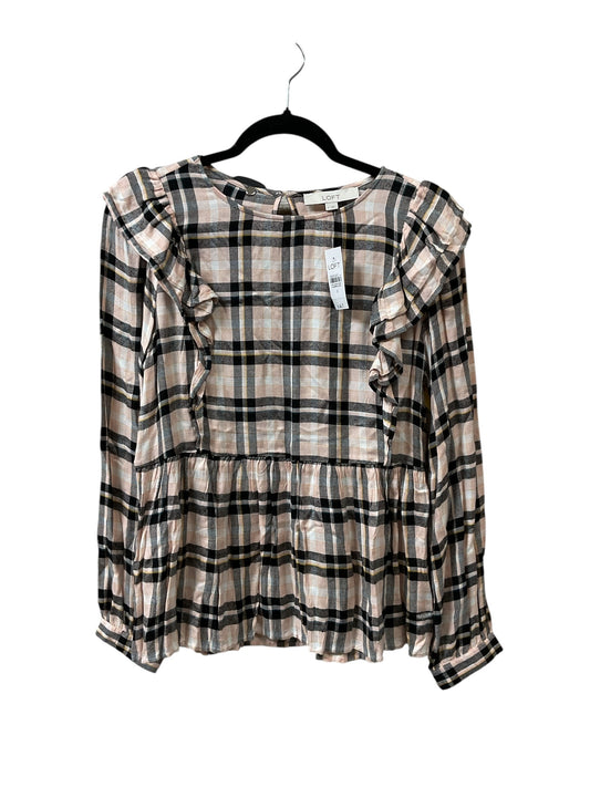 Top Ls By Loft In Plaid Pattern, Size:S