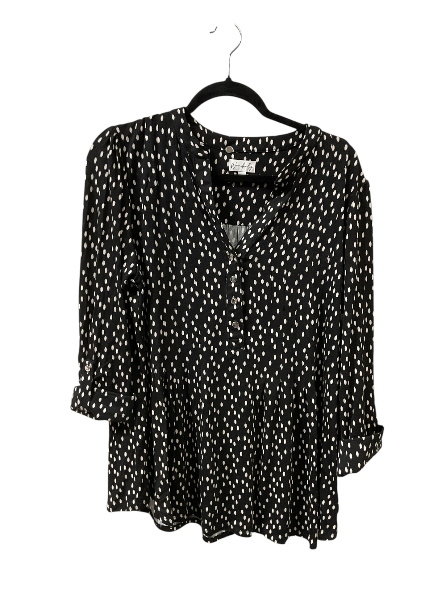 Top Ls By Wonderly In Polkadot Pattern, Size:1X