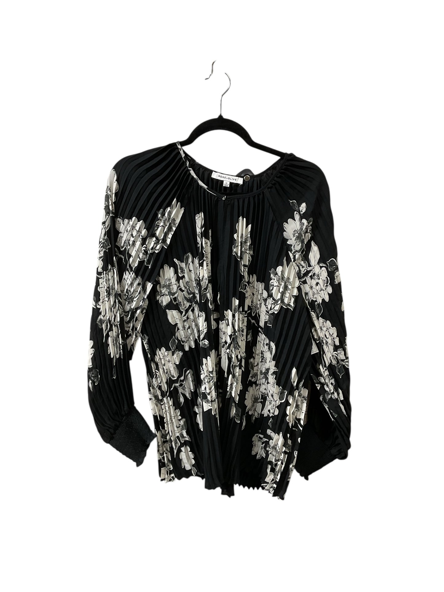 Top Ls By Rose And Olive In Black & White, Size:1X
