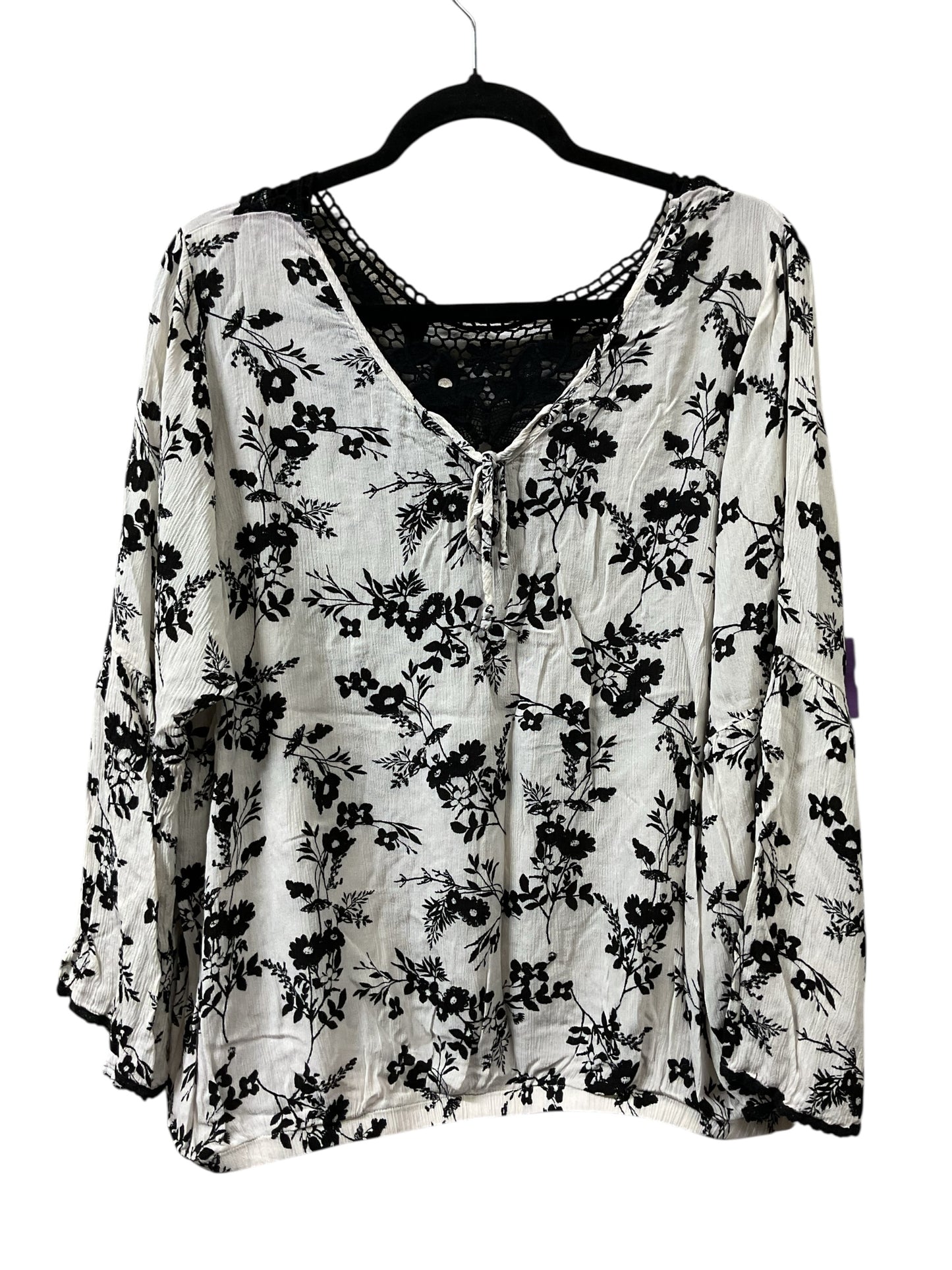 Top Ls By Torrid In Black & White, Size:3X