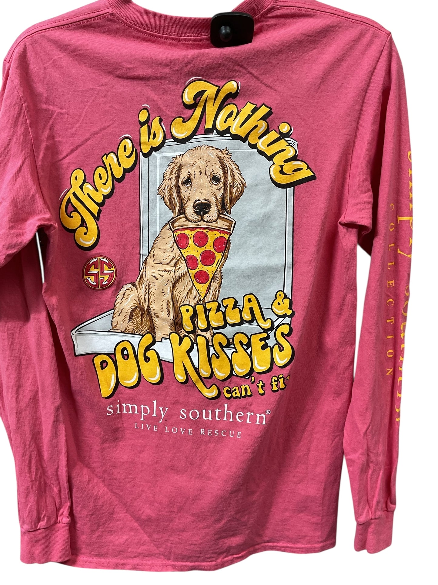 Top Ls By Simply Southern In Pink & Yellow, Size:S