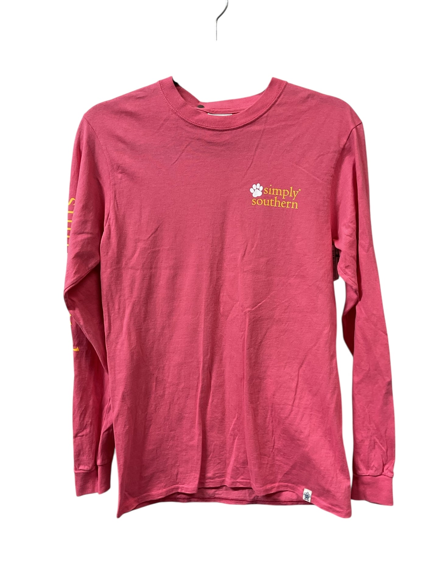 Top Ls By Simply Southern In Pink & Yellow, Size:S