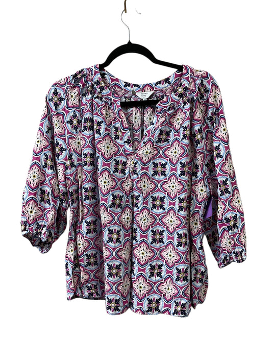 Top 3/4 Sleeve By Crown And Ivy In Purple, Size:2X