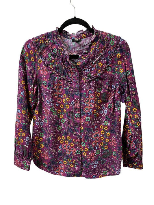 Top 3/4 Sleeve By Talbots In Purple, Size:Sp