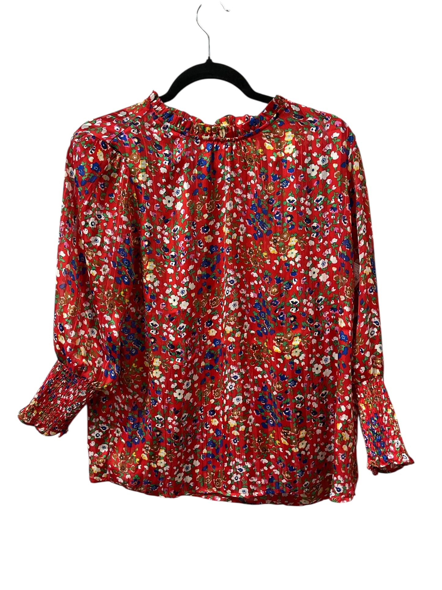 Top Ls By Rachel Zoe In Blue & Red, Size:L