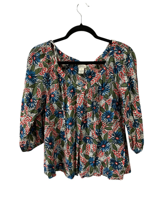 Top Ls By Lucky Brand In Blue & Green, Size:M