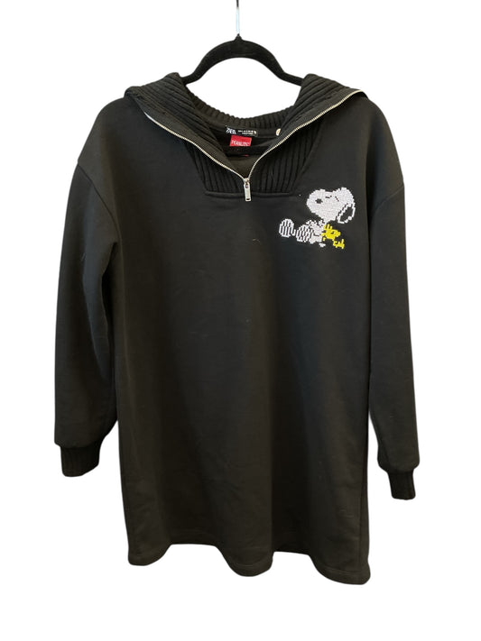 Sweatshirt Collar By Zara In Black, Size:S