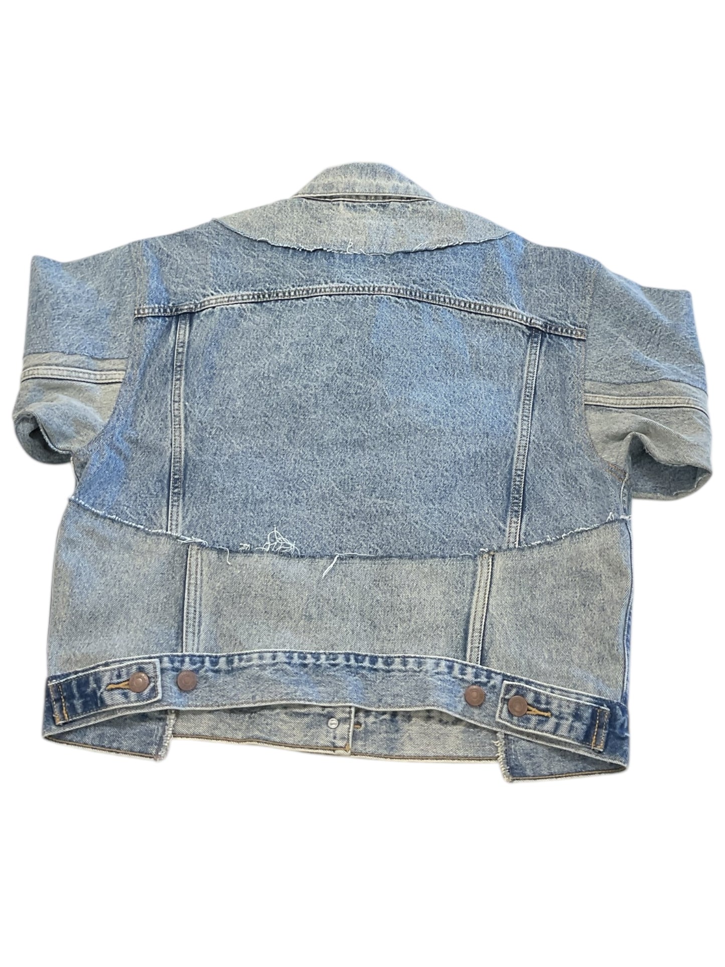 Jacket Denim By Levis In Blue Denim, Size:M